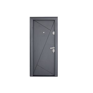 Usa de intrare pentru apartament, metalica, gri, stanga, 201 x 88 cm • Arta Door Modern 373