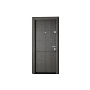 Usa de intrare pentru apartament, metalica, gri, stanga, 201 x 88 cm • Arta Door Modern 379