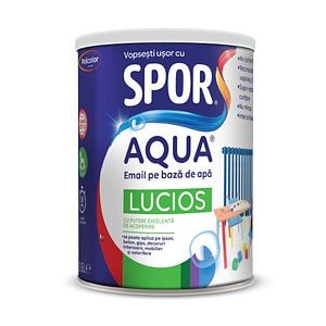 Email lucios, gri, 0.7 L • Spor Aqua