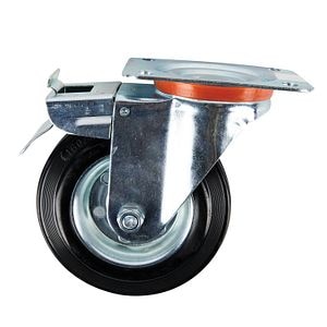 Rola dispozitive cauciuc masiv, 160 x 40 mm, 150 kg