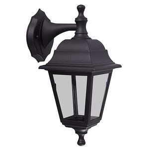 Lampa gradina FAUST negru PJ 1XE27 60W IP44 • Erste