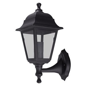 Lampa gradina FAUST negru PS 1XE27 60W IP44 • Erste