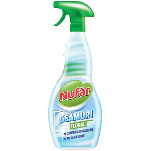 Solutie de curatat geamuri NUFAR Floral, 500 ml