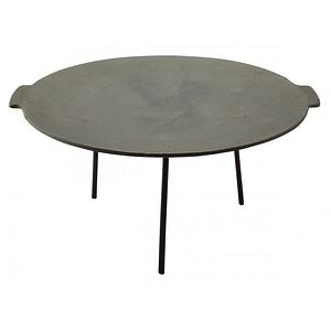 Disc fonta GRILLCHEF, picioare detasabile pe filet, 45 cm, gri