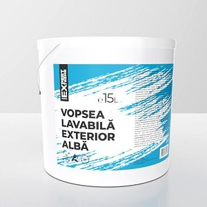 Vopsea lavabila Expert Extreme Noua, alb, 15 L, Exterior