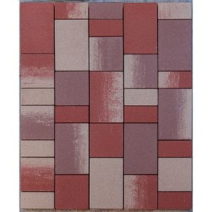 Pavaj SEMMELROCK Retta Combi, 20 x 6 cm, maro