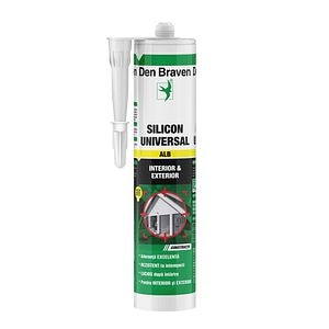 Silicon Universal, Alb, Aplicare Pistol, 280 Ml  Den Braven Diy 