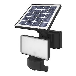 Proiector Solar Cu Senzor, 800 Lm, Negru • GoodHome