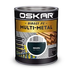 Email negru, metal, 0.75 L  Oskar Multimetal