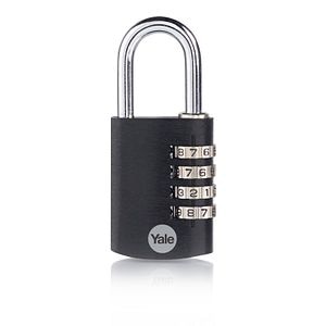 Yale Lacat Cu Cifru Negru 38Mm