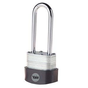 Lacat veriga lunga YALE, 63 mm, otel, argintiu