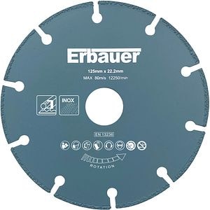 Disc polizor ERBAUER, metal, 125x22.23mm