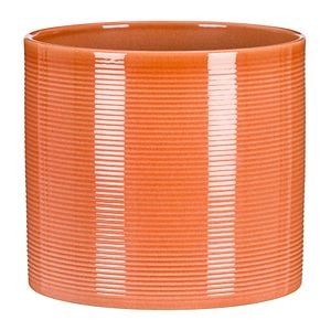Ghiveci, rotund portocaliu, 14 cm • Scheurich
