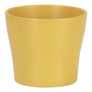 Ghiveci, rotund, galben, 12 cm • Scheurich