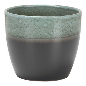 Ghiveci, rotund verde inchis Moss, 16 cm • Scheurich