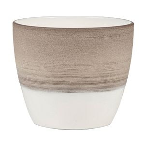 Ghiveci, rotund maro, 11 cm • Scheurich