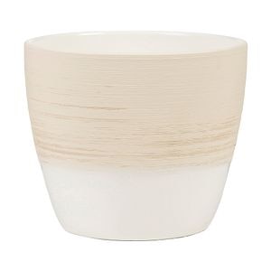 Ghiveci, rotund alb Vanilla, 19 cm • Scheurich