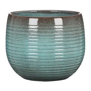 Ghiveci, rotund albastru Wild Ice, 18 cm • Scheurich