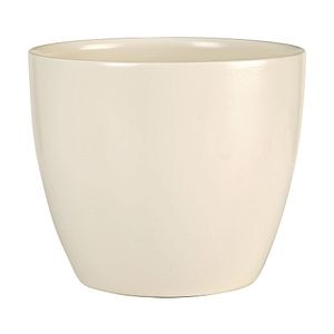 Ghiveci, rotund alb, 28 cm • Scheurich