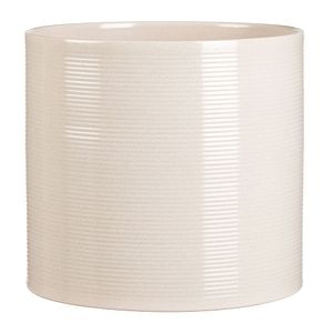 Ghiveci, rotund alb Sesame, 14 cm • Scheurich