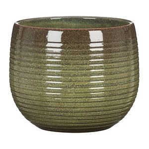 Ghiveci, rotund verde, 23.5 cm • Scheurich