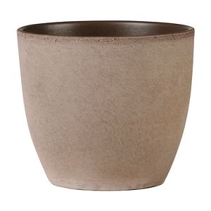 Ghiveci, rotund maro, 28 cm • Scheurich