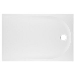 Cadita dus GoodHome Cavally, dreptunghiulara, compozit, 140 x 90 x 3 cm, alb