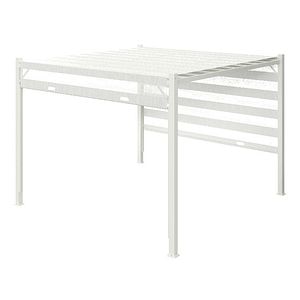 Pavilion gradina, patrat, alb, 300 x 300 cm, 225 cm inaltime  GoodHome Formentera