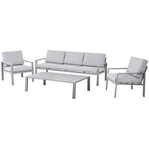 Set mobilier gradina GOODHOME Moorea 101250809, 4 piese, gri