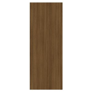 Panou riflaj decorativ, 280 cm x 12.1 cm, MDF, maro, suprafata acoperire 1.36 mp/pachet