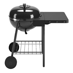 Gratar carbune, rotund cu roti • GoodHome