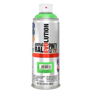 Vopsea spray acrilica, verde fluorescent, 400 ml • Pintyplus Evolution