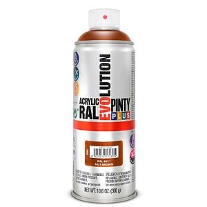 Vopsea spray acrilica, maro nuca RAL 8011, 400 ml • Pintyplus Evolution
