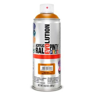 Vopsea spray acrilica, ocru maro RAL 8001, 400 ml • Pintyplus Evolution