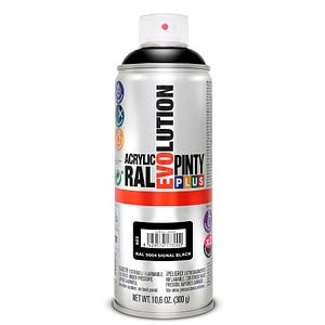 Vopsea spray acrilica, negru semnal RAL 9004, 400 ml • Pintyplus Evolution