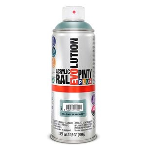 Vopsea spray acrilica, gri argint RAL 7001, 400 ml  Pintyplus Evolution