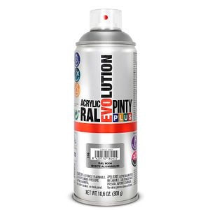 Vopsea spray acrilica PINTYPLUS Evolution, RAL 9006, alb, 400ml