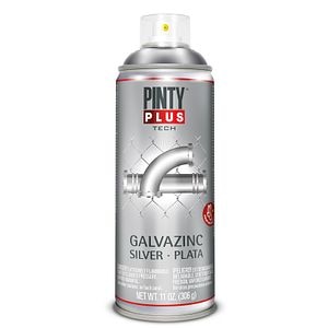 Vopsea spray galvanizare argintiu, 400 ml • Pintyplus Tech