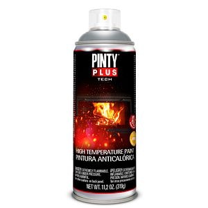 Vopsea spray temperaturi inalte, argintiu, 400 ml • Pintyplus Tech