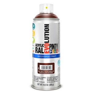 Vopsea spray acrilica pe baza de apa, maron ciocolata RAL 8017, 400 ml • Pintyplus Evolution