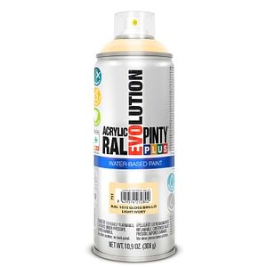 Vopsea spray acrilica pe baza de apa, bej deschis RAL 1015, 400 ml • Pintyplus Evolution
