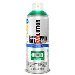 Vopsea spray acrilica pe baza de apa, verde menta RAL 6029, 400 ml • Pintyplus Evolution