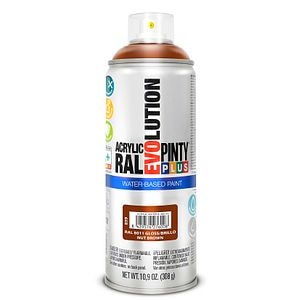 Vopsea spray acrilica pe baza de apa, nuca RAL 9005, 400 ml • Pintyplus Evolution