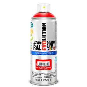 Vopsea spray acrilica pe baza de apa, rosu lucios RAL 9005, 400 ml • Pintyplus Evolution