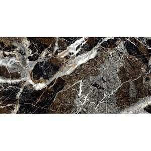 Gresie interior/exterior Unqiue, marmura negru lucios, 60 x 120 cm, 9 mm, 1.44 m2/cutie