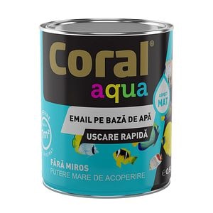 Email pe baza de apa CORAL Aqua, Verde Esmeralda, 0.6L