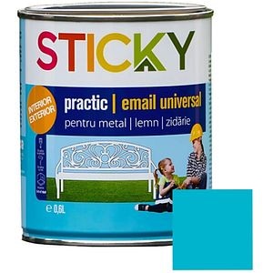 Vopsea Alchidica Sticky 11118, 0.6 l, bleu