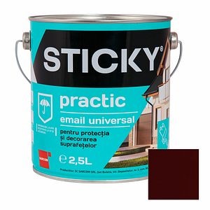 Vopsea Alchidica, Maro, 2.5L   Sticky Practic