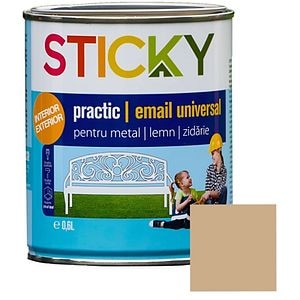 Vopsea Alchidica Sticky 11123, 0.6 l, crem