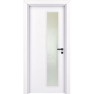 Usa de interior cu geam, maro, stanga, mdf, 202.3 x 76.6 cm, toc inclus • Yildiz